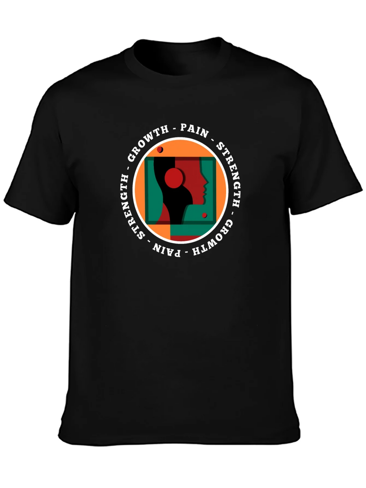 Growth Pain Strength Graphic Tee - Black product image 3