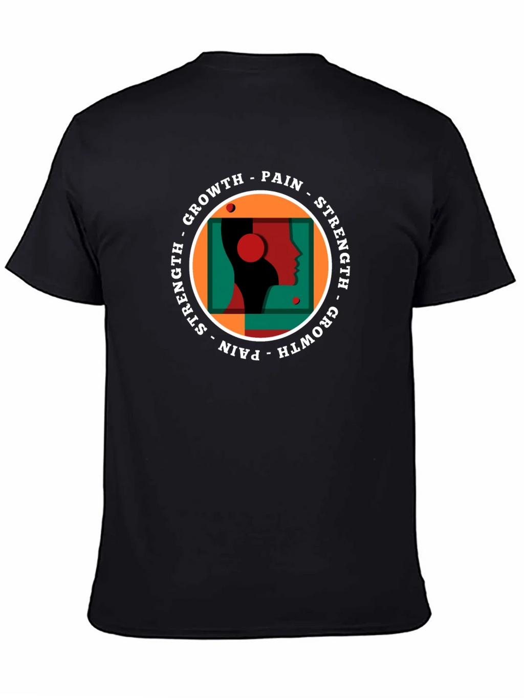 Growth Pain Strength Graphic Tee - Black product image 4