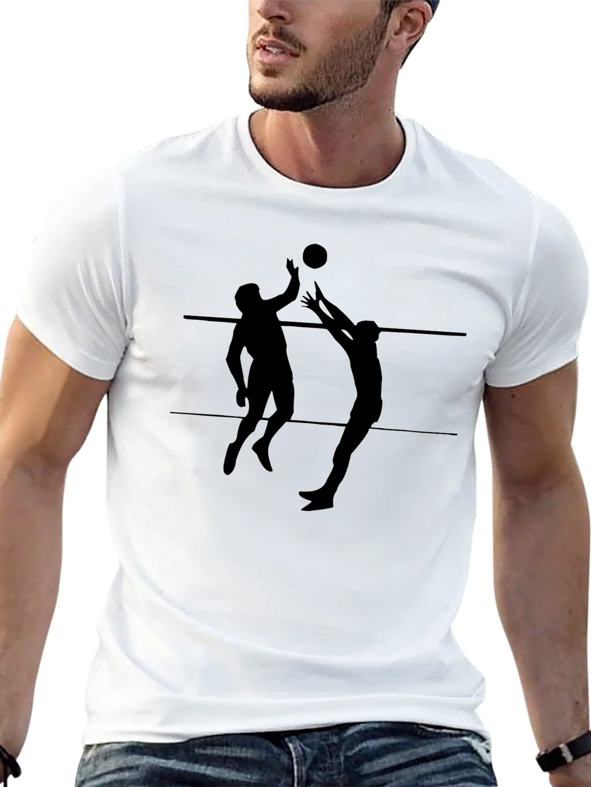 Volleyball Graphic Tee - Mens Black T-Shirt product image 10