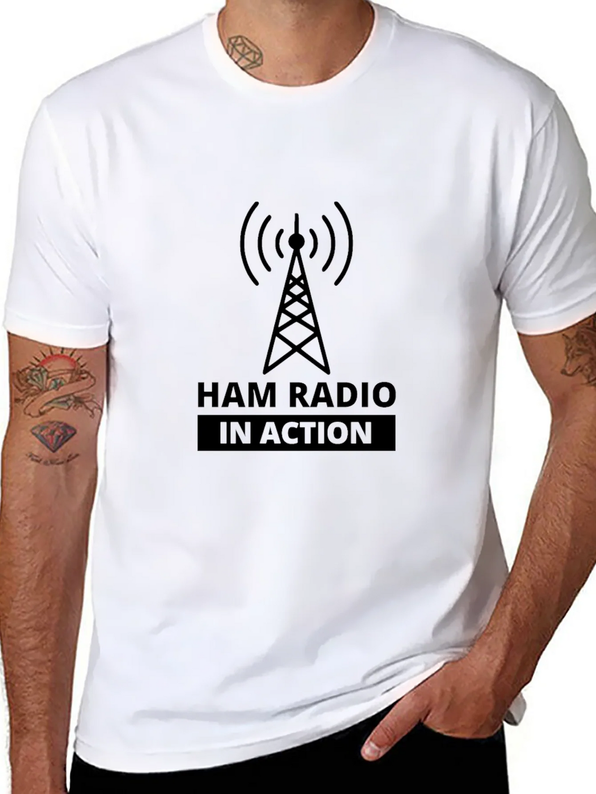 Ham Radio In Action Graphic T-Shirt product image 7