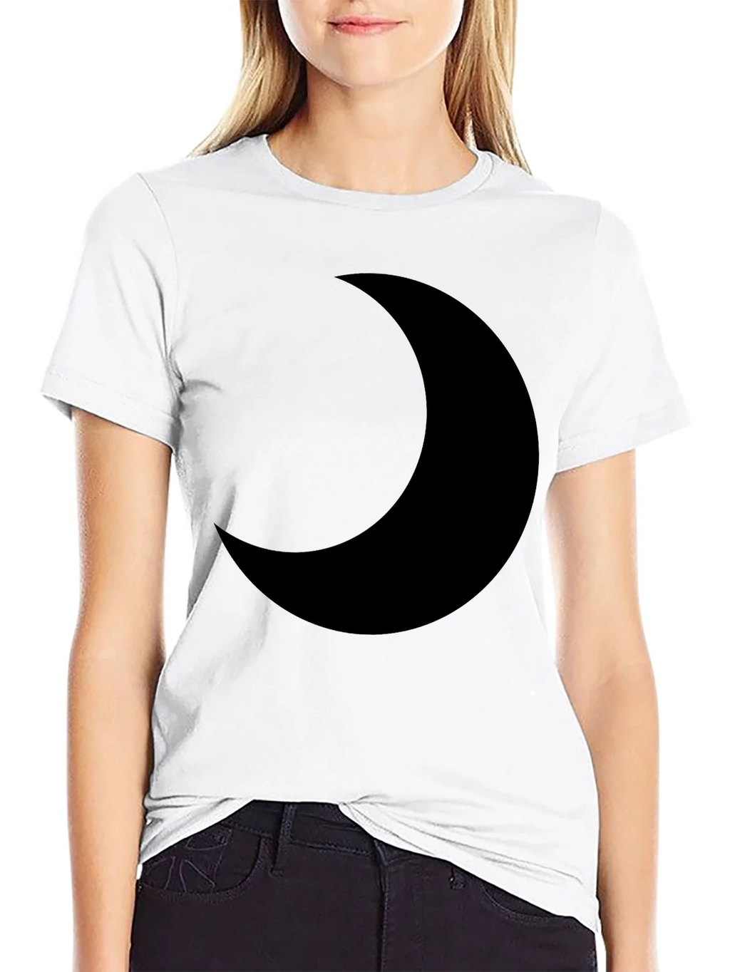 Black Crescent Moon Graphic Tee product image 8