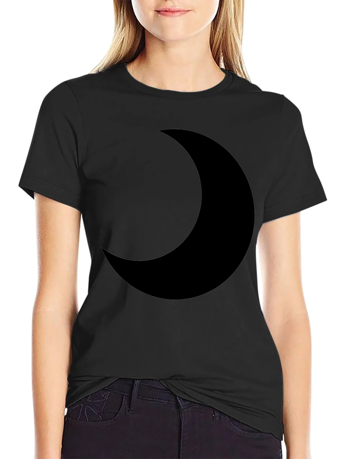 Black Crescent Moon Graphic Tee product image 2