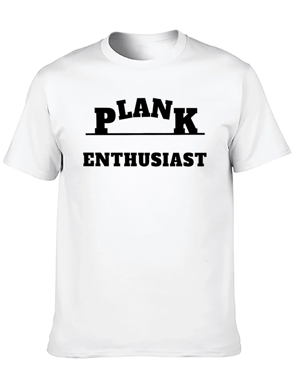 Plank Enthusiast Black T-Shirt product image 9