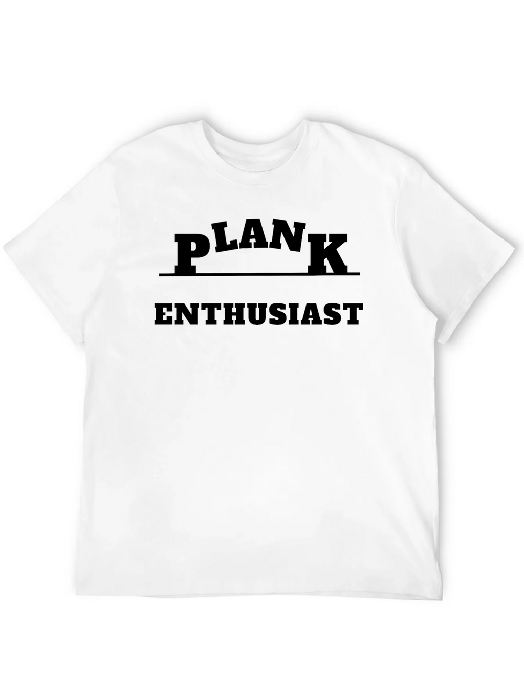 Plank Enthusiast Black T-Shirt product image 11