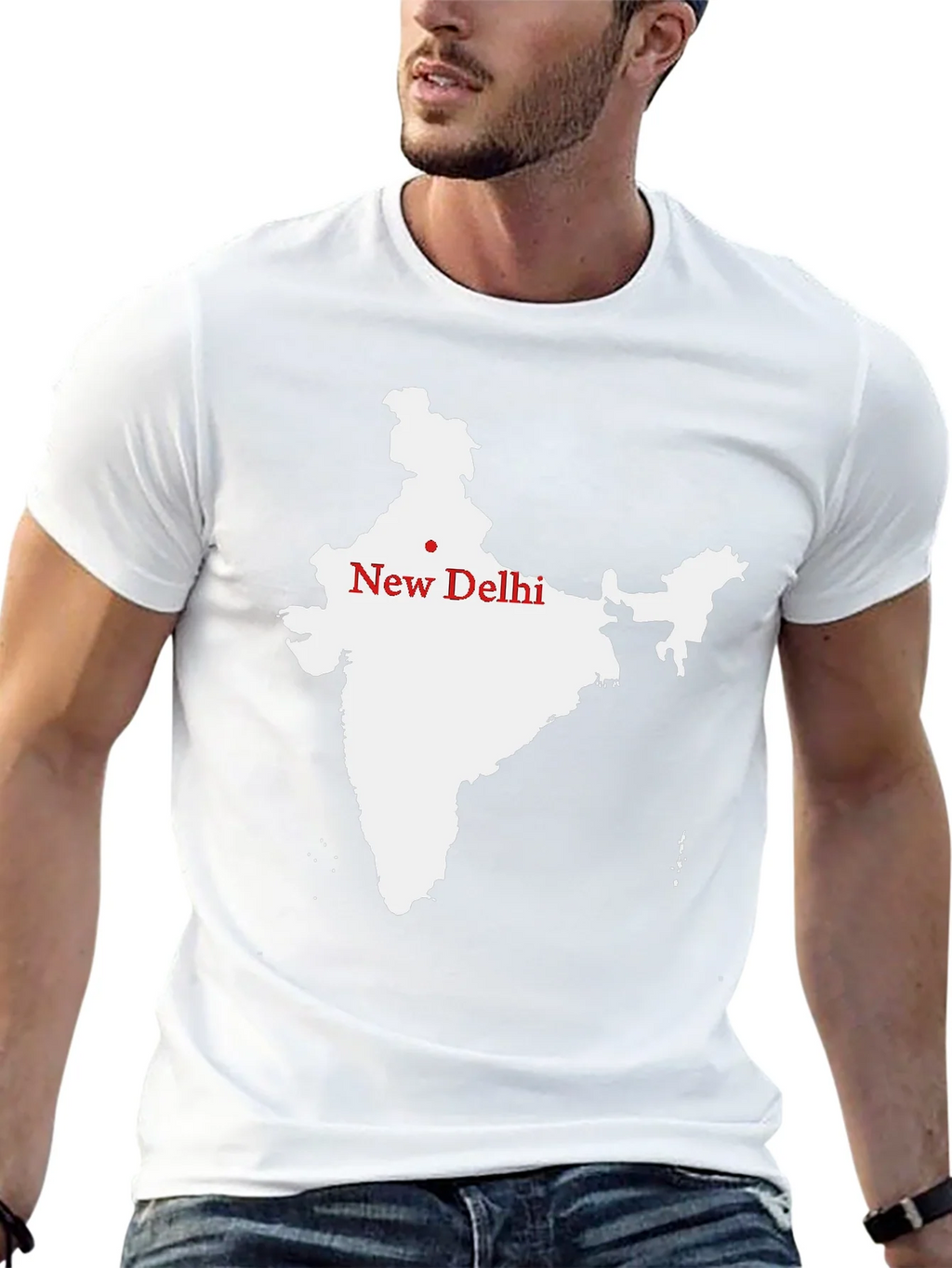 India Map T-Shirt - New Delhi Graphic Tee product image 12