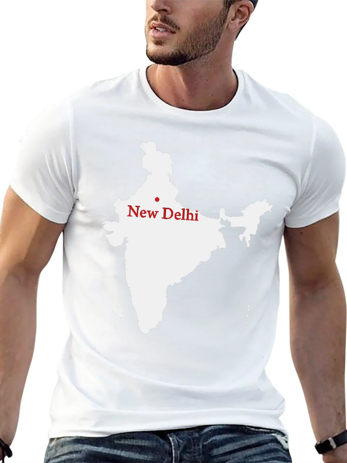 India Map T-Shirt - New Delhi Graphic Tee product image 12