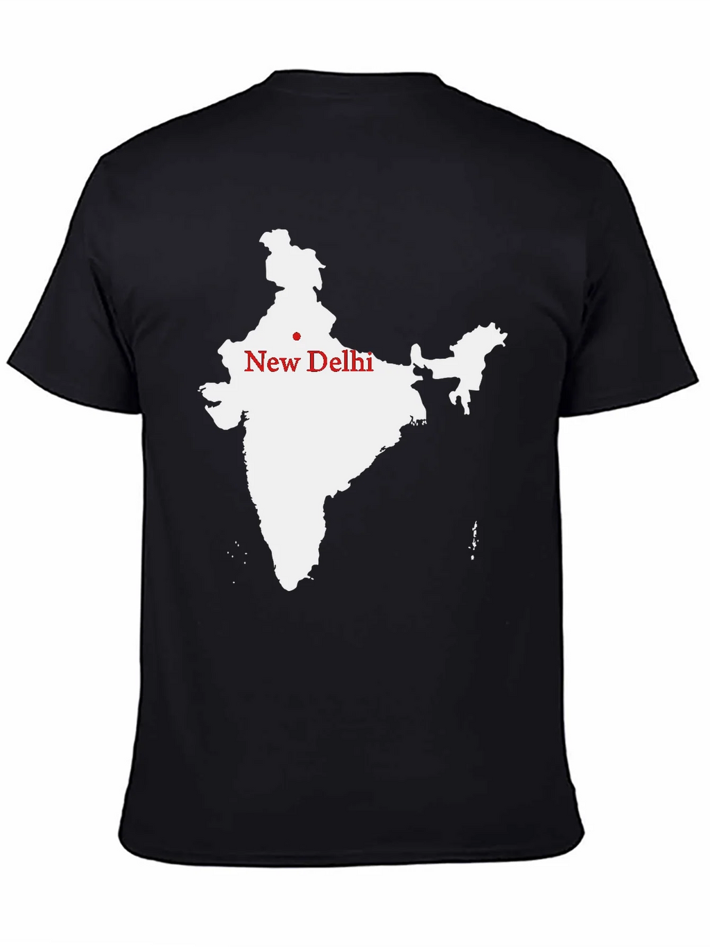 India Map T-Shirt - New Delhi Graphic Tee product image 4