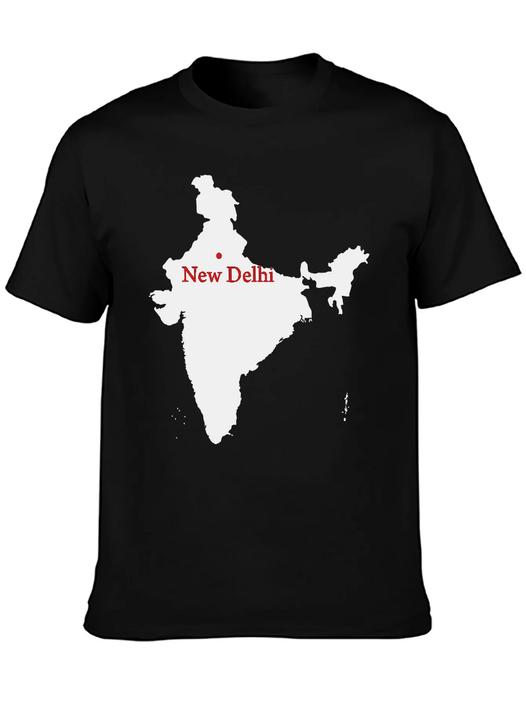India Map T-Shirt - New Delhi Graphic Tee product image 3