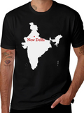 India Map T-Shirt - New Delhi Graphic Tee product image 1