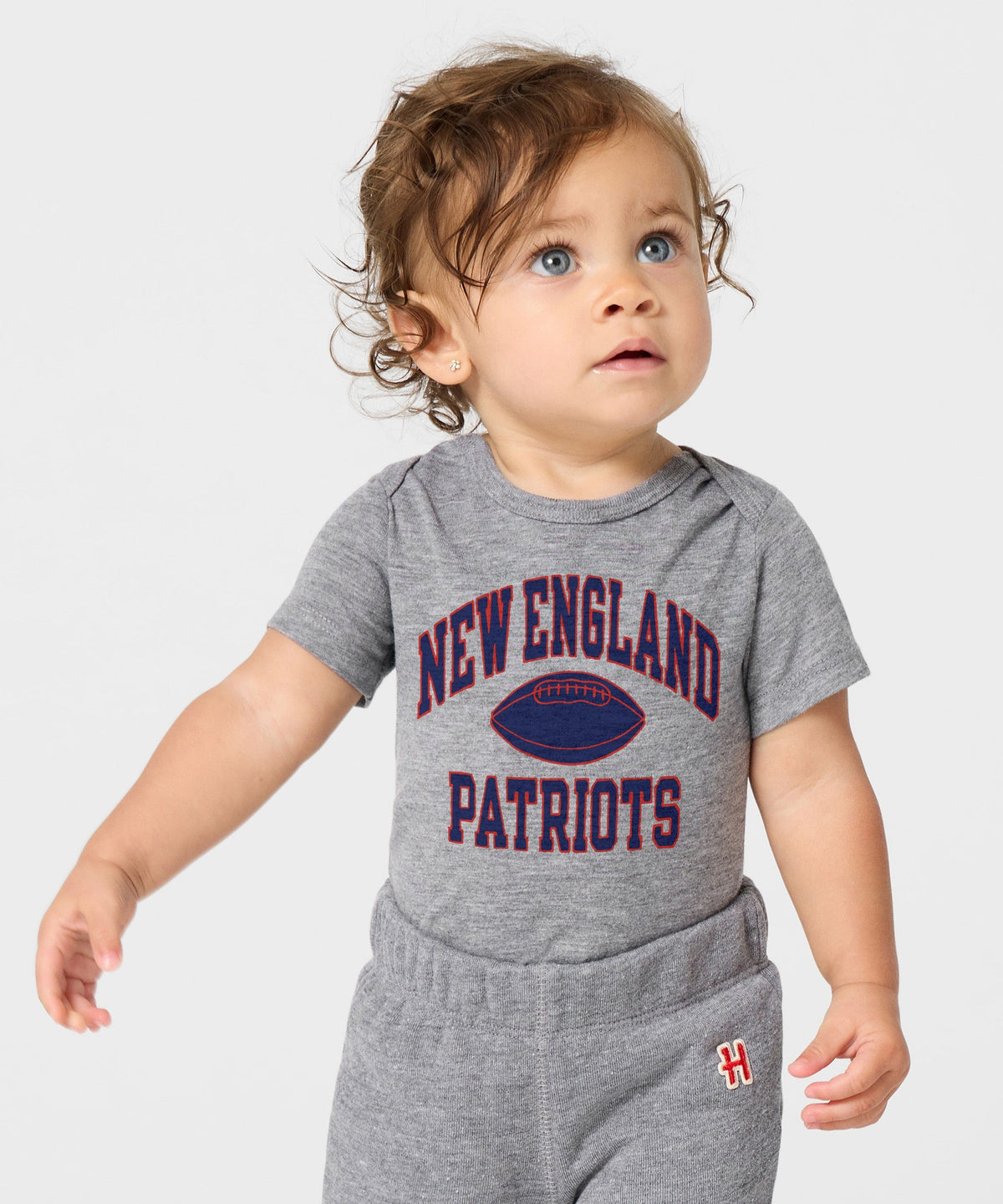 New England Patriots Gridiron Baby One Piece