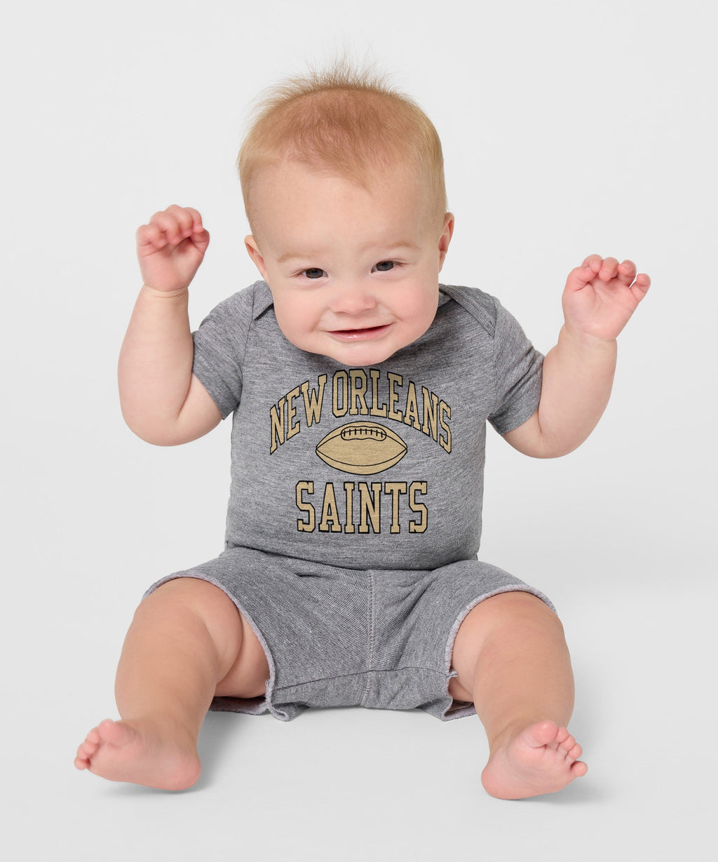 New Orleans Saints Gridiron Baby One Piece