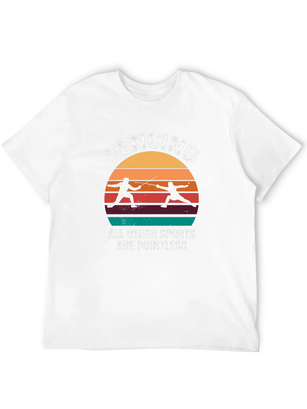Fencing Retro Graphic T-Shirt product image 11