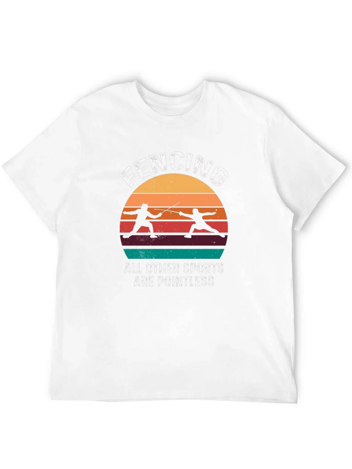 Fencing Retro Graphic T-Shirt product image 11