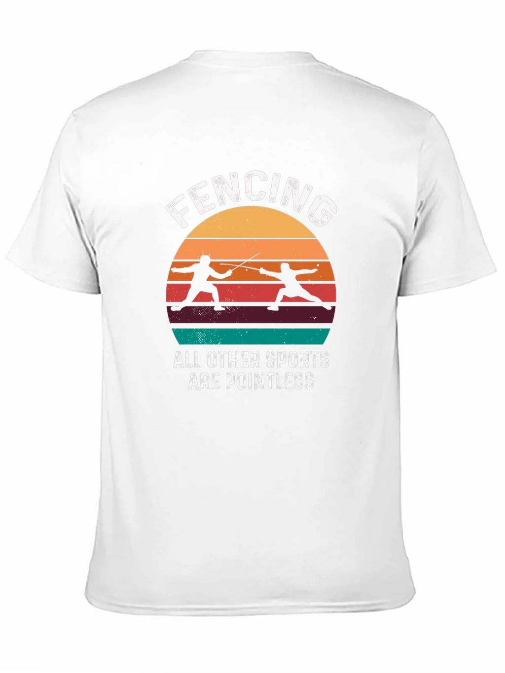 Fencing Retro Graphic T-Shirt product image 10