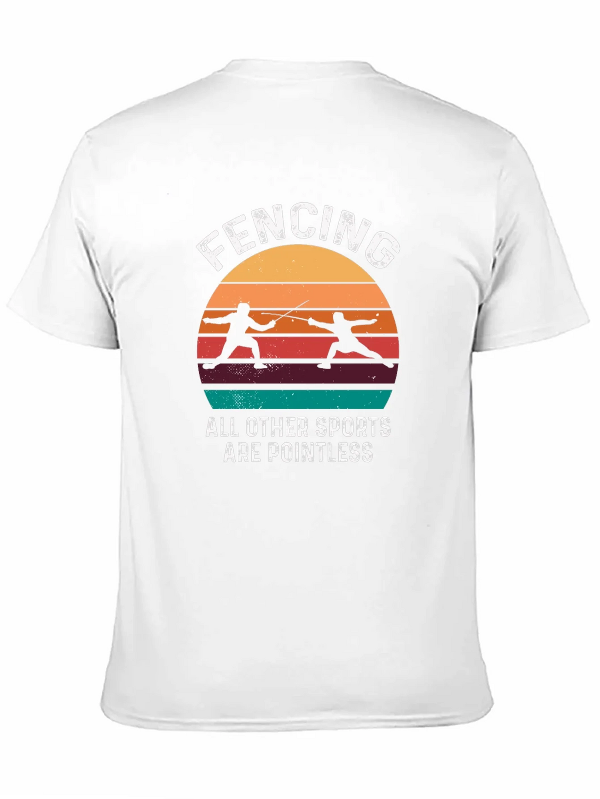 Fencing Retro Graphic T-Shirt product image 10