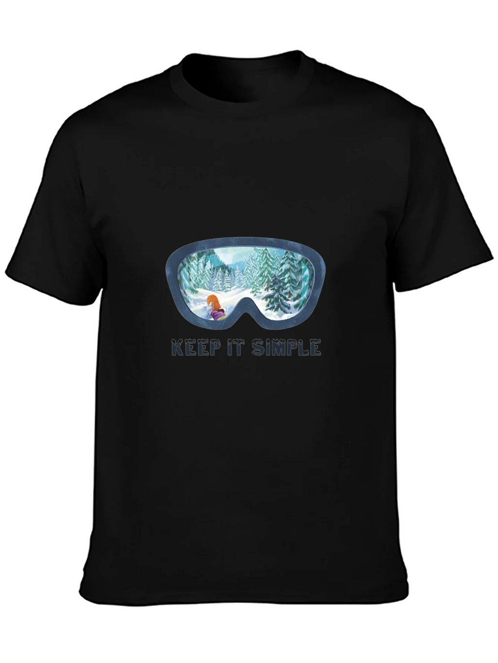 Keep It Simple Winter Ski Goggles T-Shirt product image 3