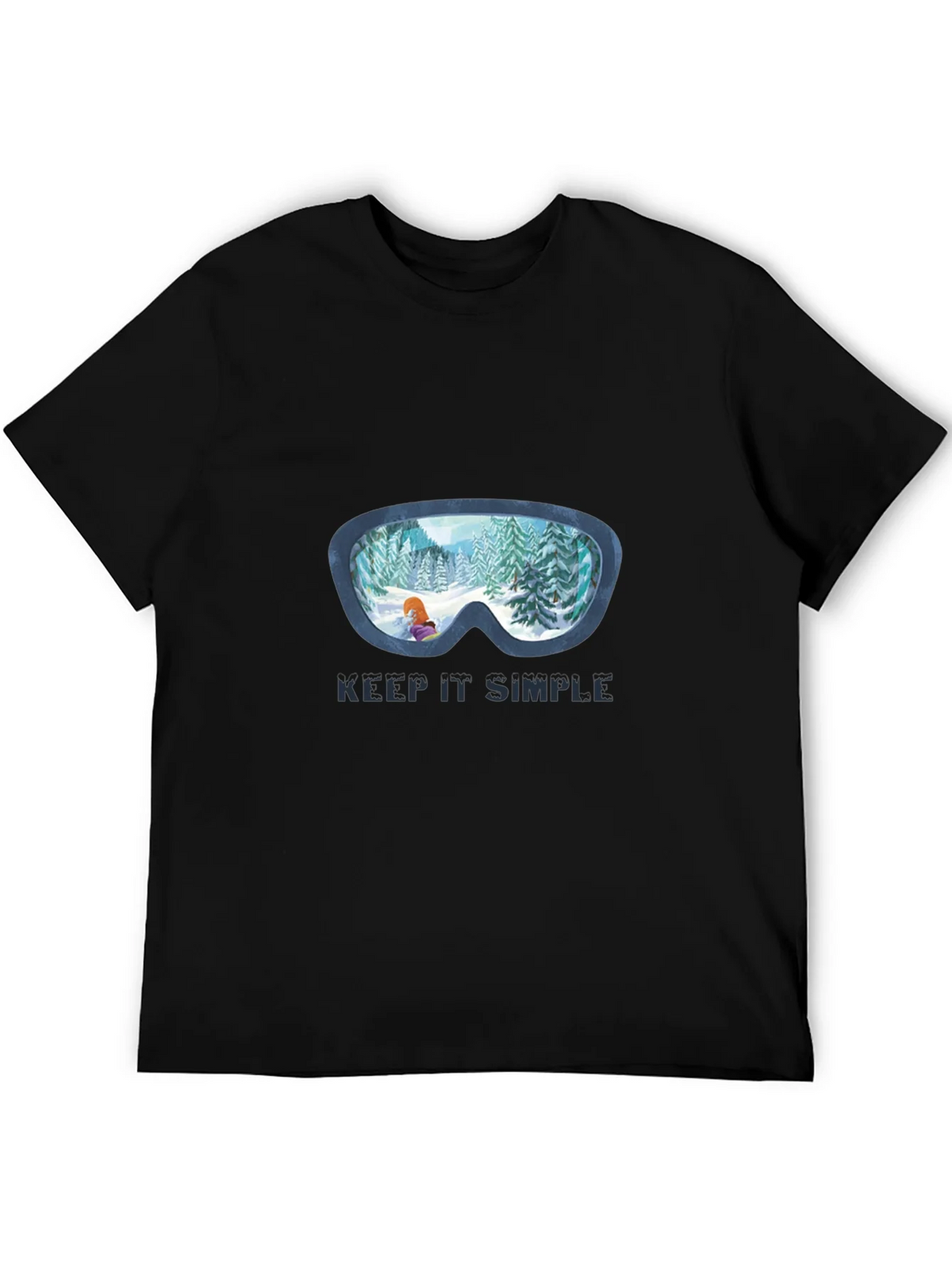 Keep It Simple Winter Ski Goggles T-Shirt product image 5