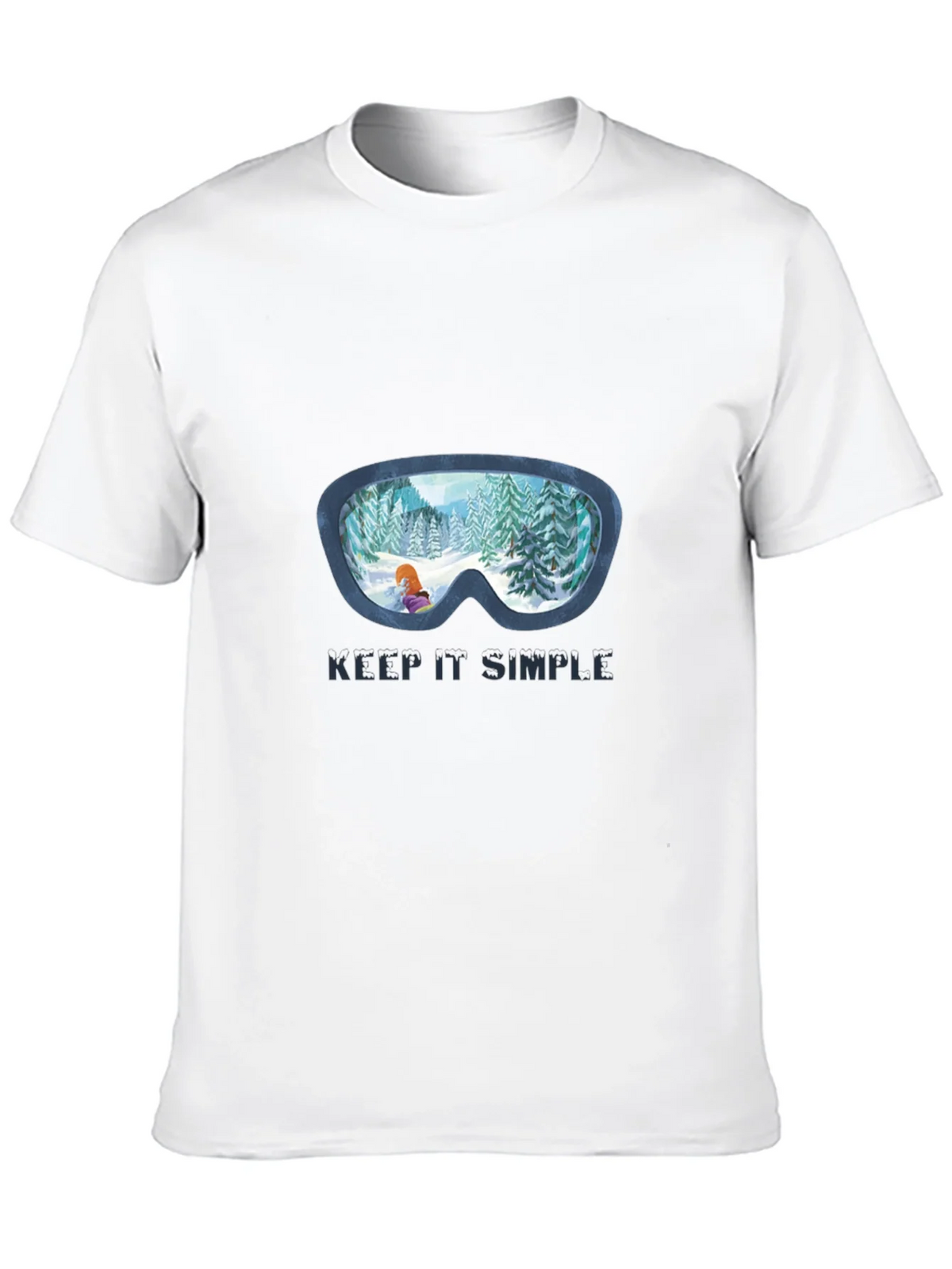 Keep It Simple Winter Ski Goggles T-Shirt product image 9