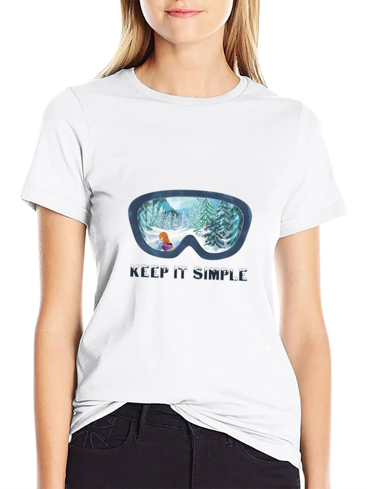 Keep It Simple Winter Ski Goggles T-Shirt product image 8