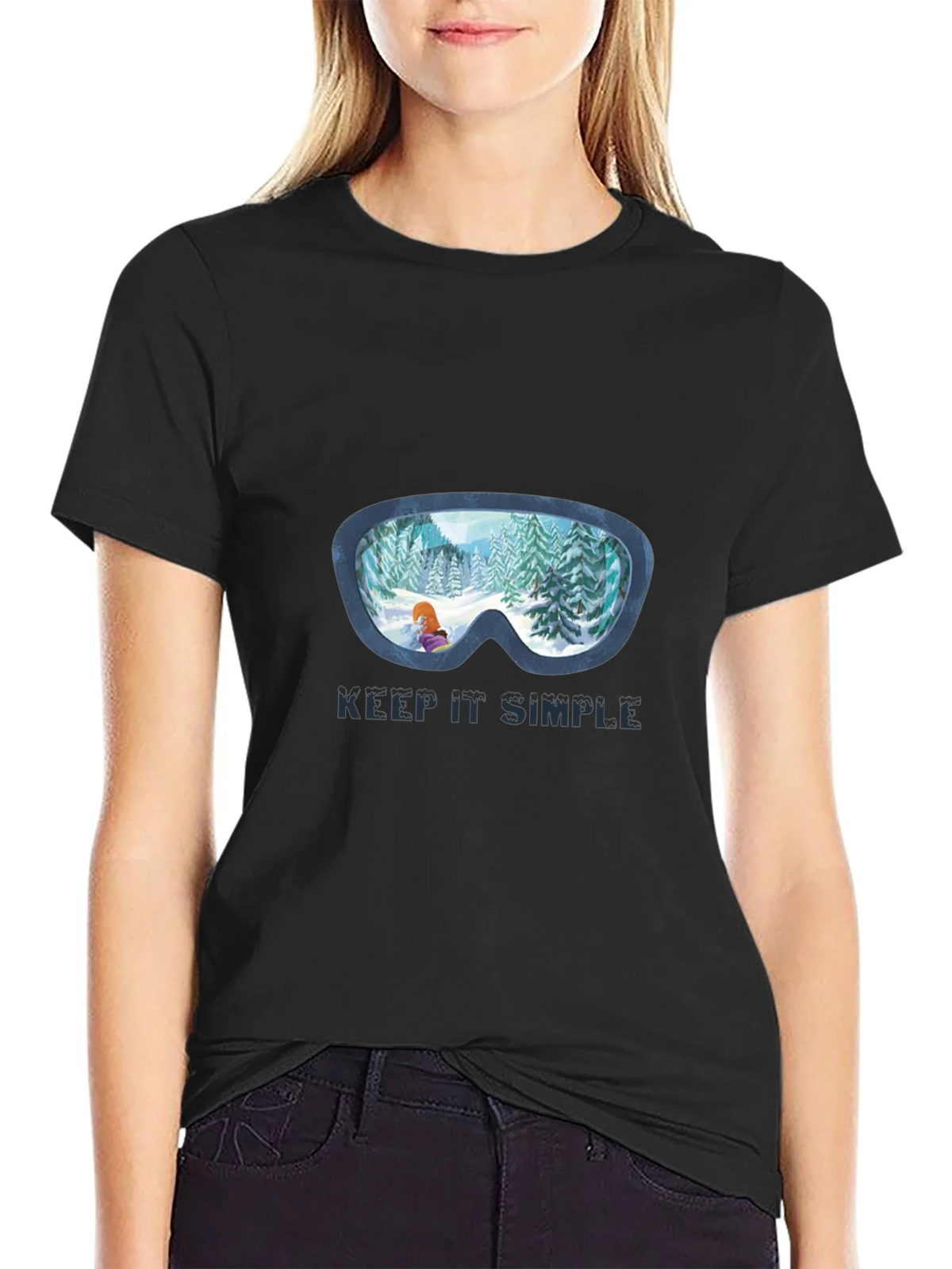 Keep It Simple Winter Ski Goggles T-Shirt product image 2