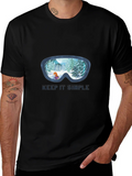 Keep It Simple Winter Ski Goggles T-Shirt product image 1