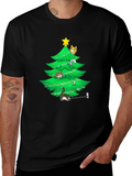 Cat Christmas Tree T-Shirt product image 1