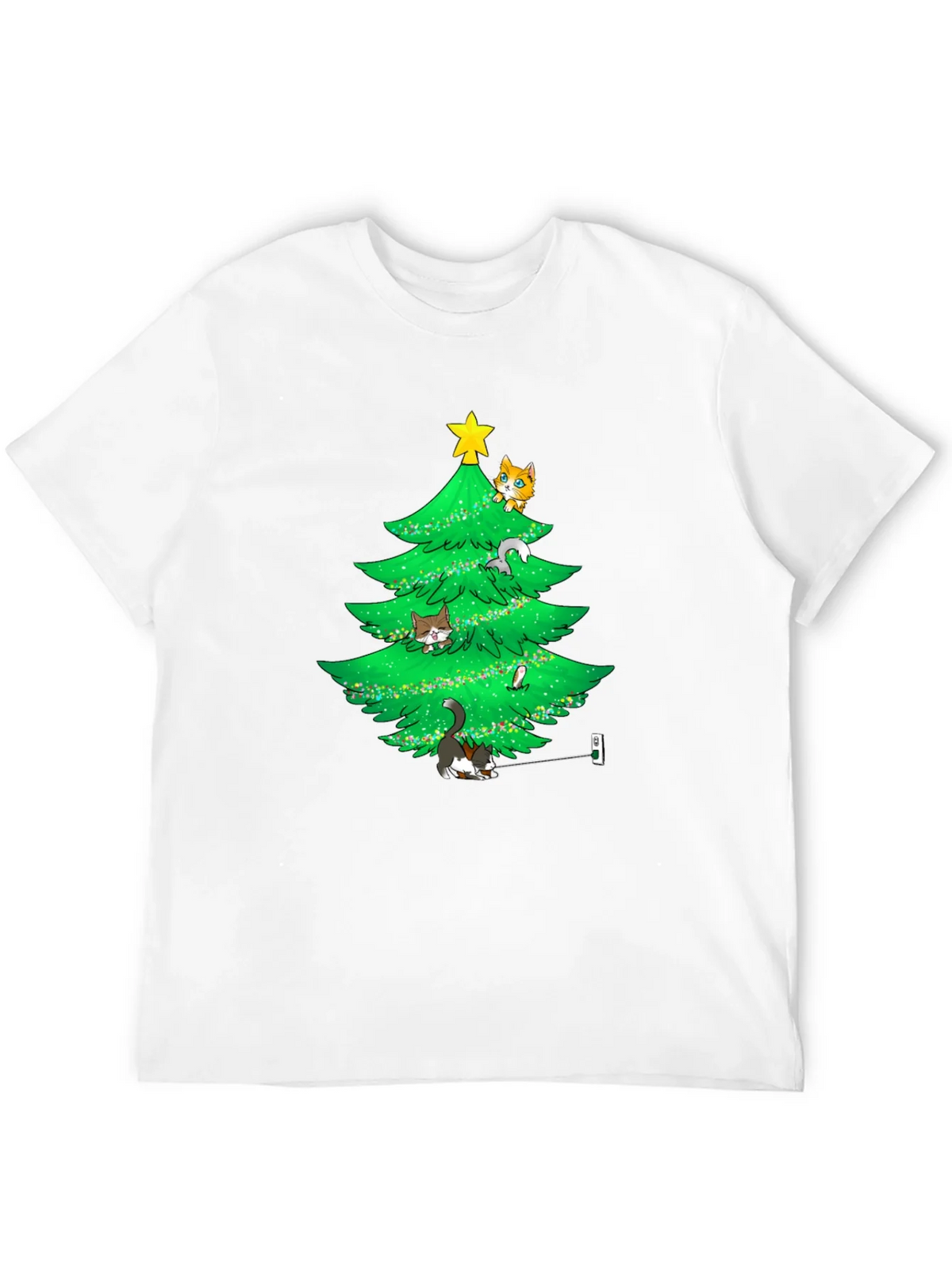 Cat Christmas Tree T-Shirt product image 4
