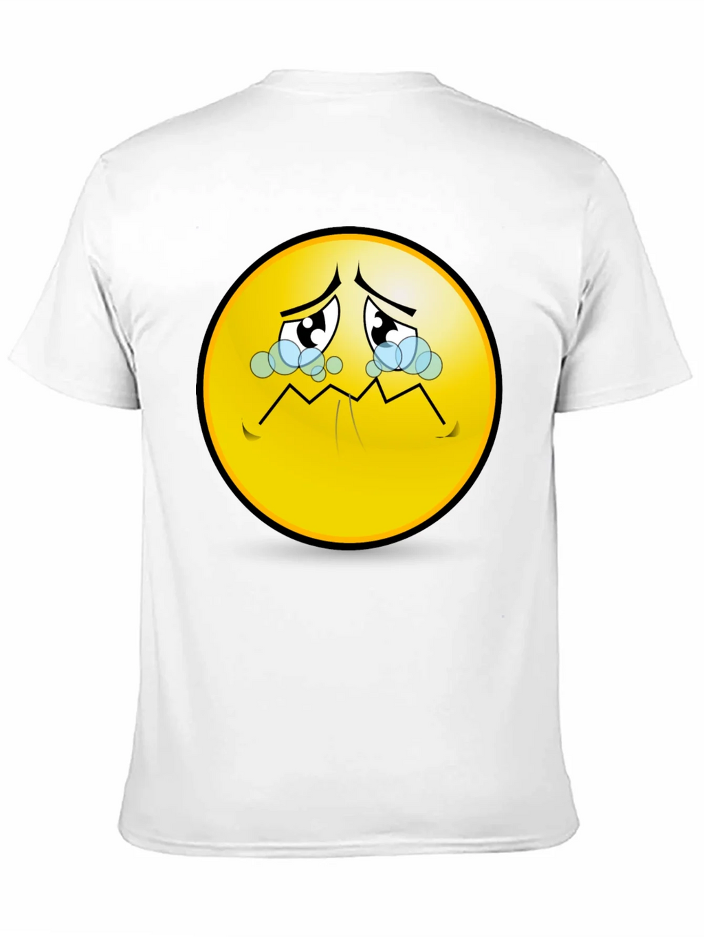 Sad Emoji T-Shirt - Black Graphic Tee product image 10