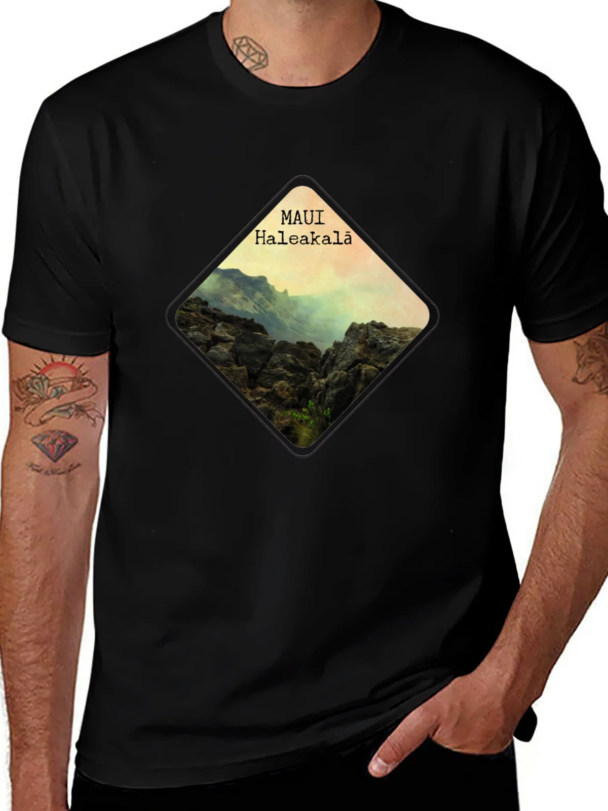 Maui Haleakala Diamond Graphic T-Shirt product image 1