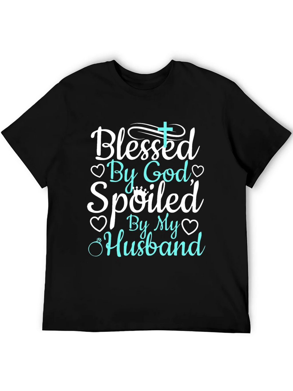 Blessed By God Spoiled By My Husband Tee product image 4