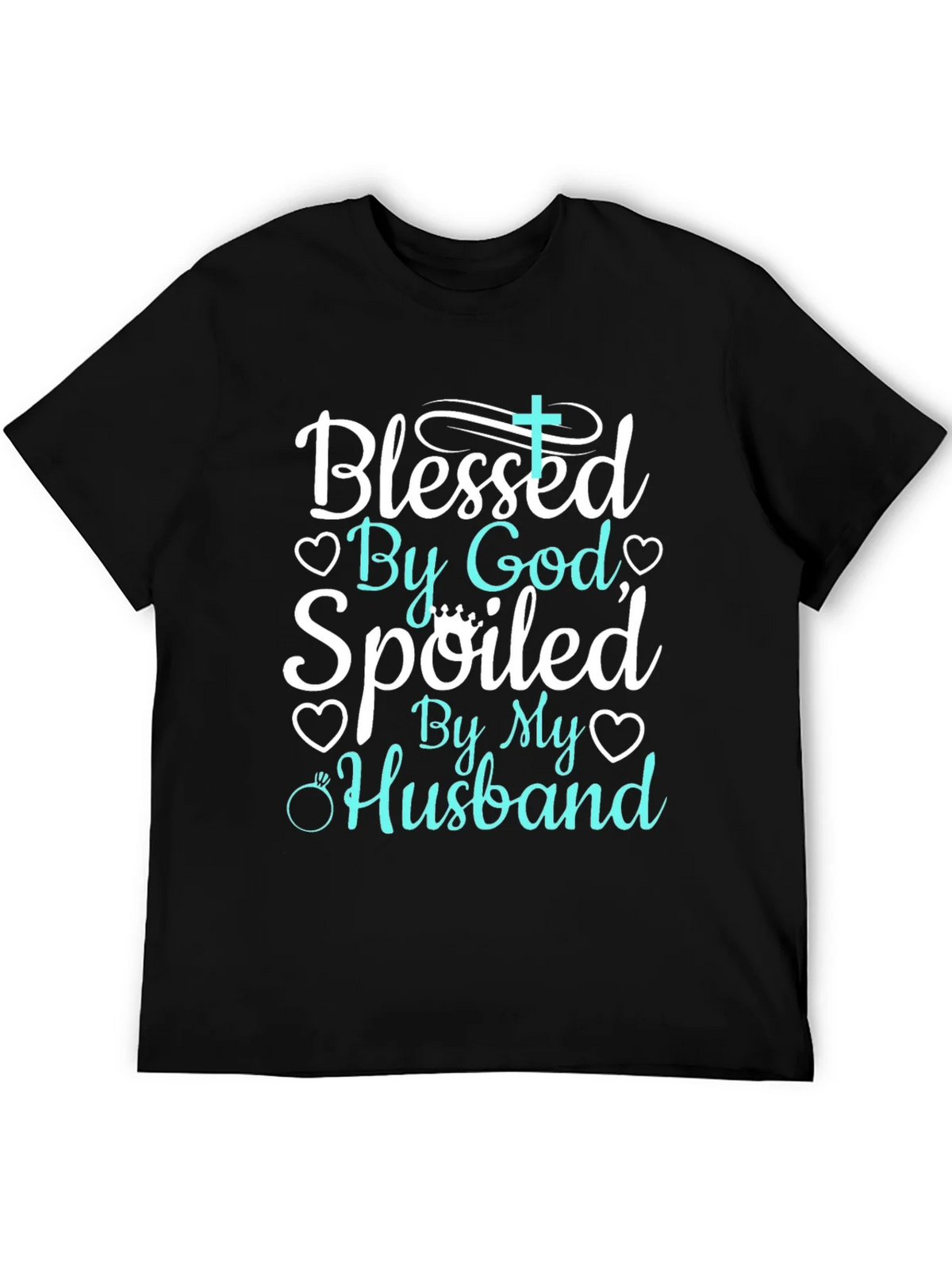 Blessed By God Spoiled By My Husband Tee product image 4