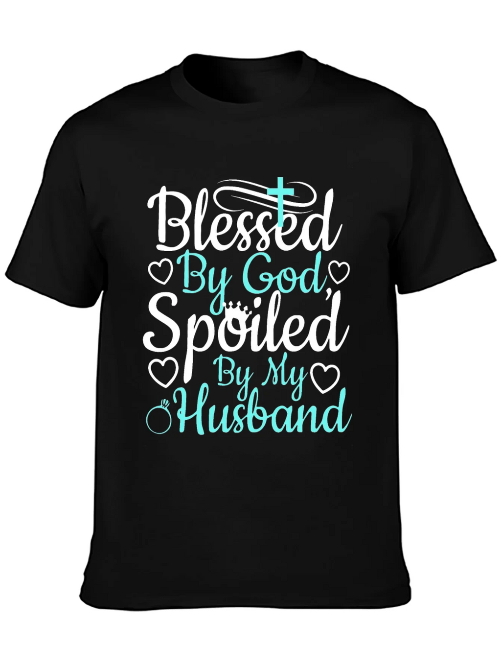 Blessed By God Spoiled By My Husband Tee product image 3
