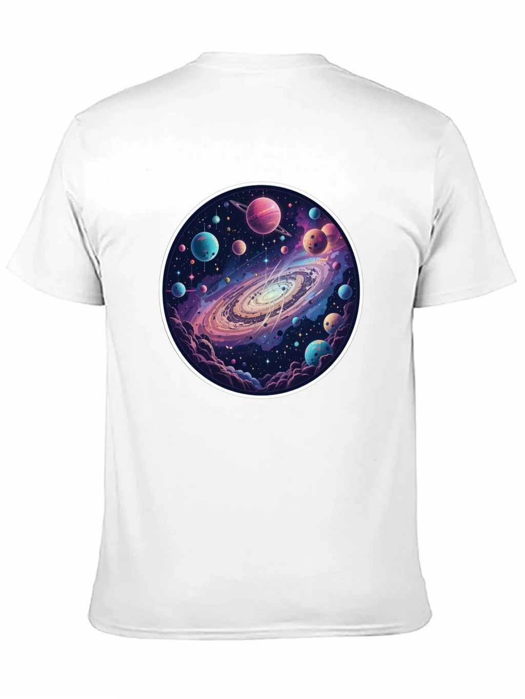 Galaxy Planets Graphic Tee - Mens Black T-Shirt product image 10