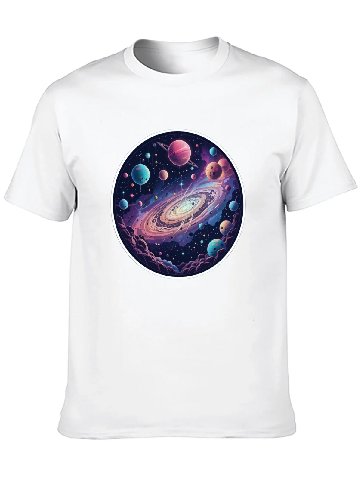 Galaxy Planets Graphic Tee - Mens Black T-Shirt product image 9