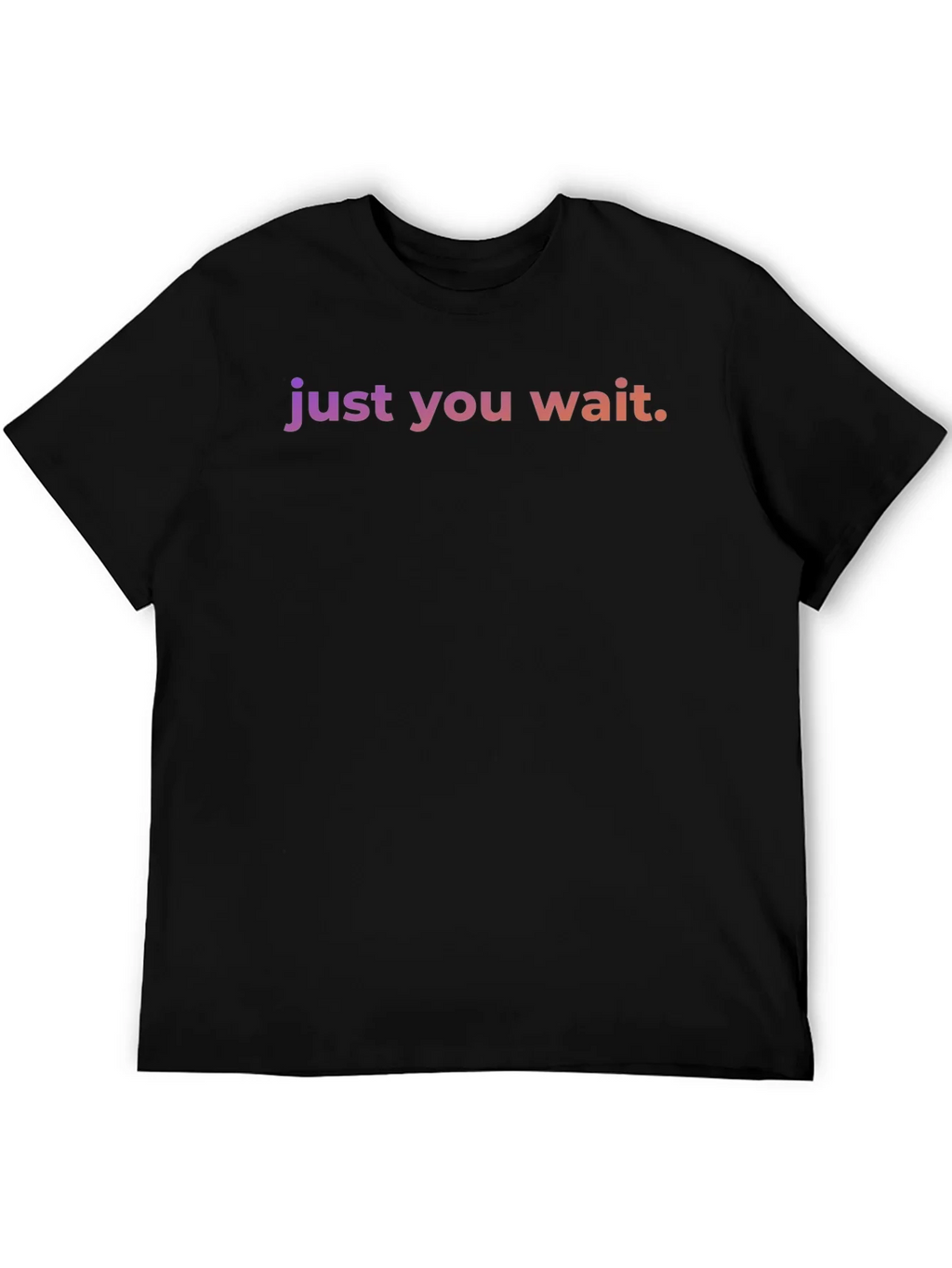 Just You Wait Graphic Tee - Black Casual Shirt product image 2