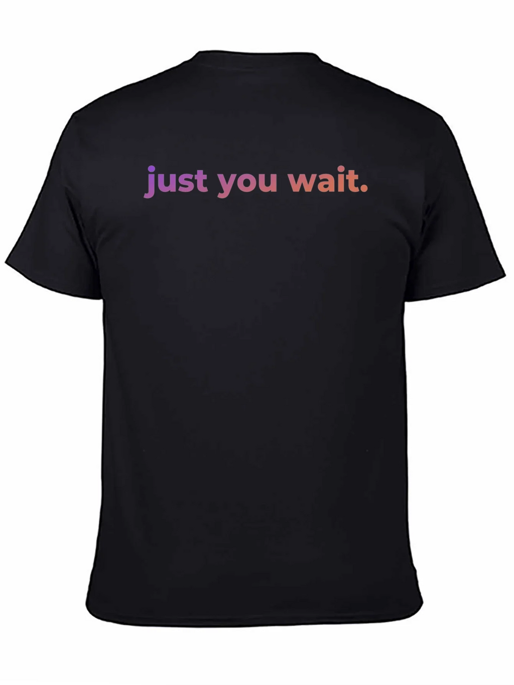 Just You Wait Graphic Tee - Black Casual Shirt product image 1