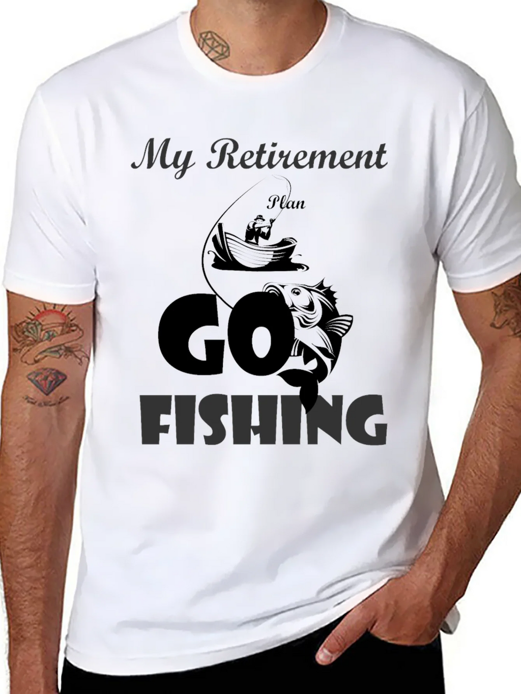 Retirement Plan Fishing T-Shirt product image 7