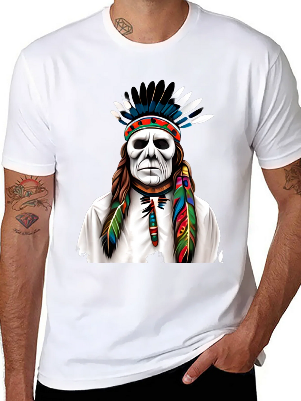 Native American Headdress Graphic Tee product image 7