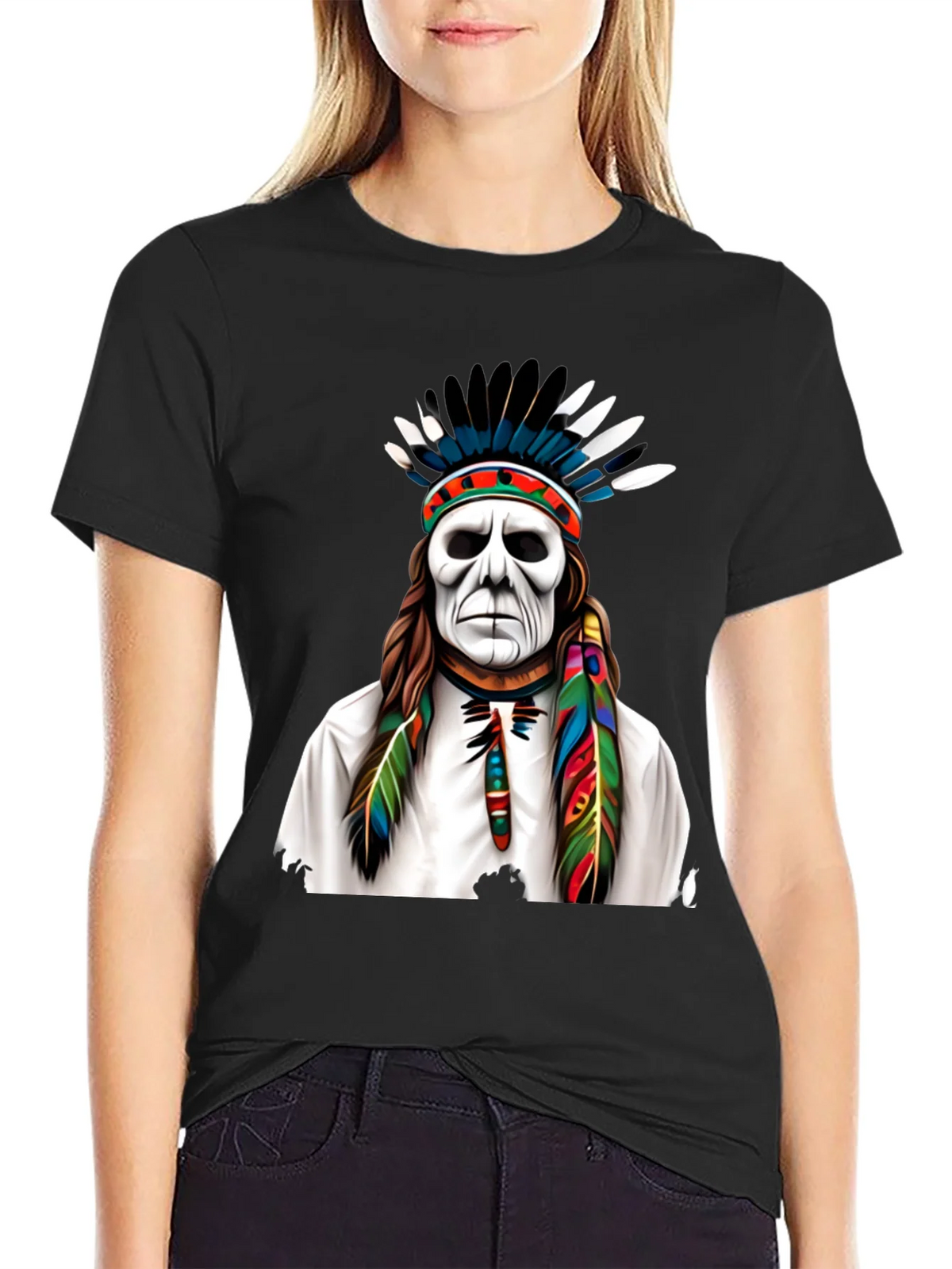 Native American Headdress Graphic Tee product image 2