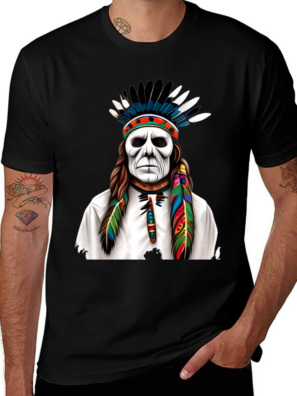Native American Headdress Graphic Tee product image 1