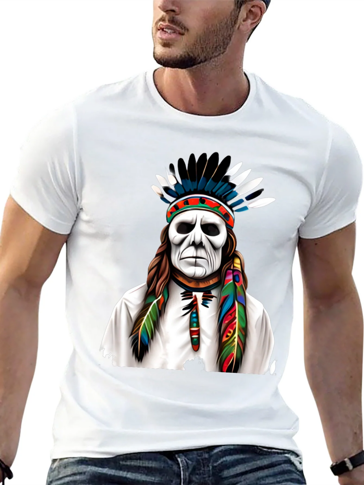 Native American Headdress Graphic Tee product image 12