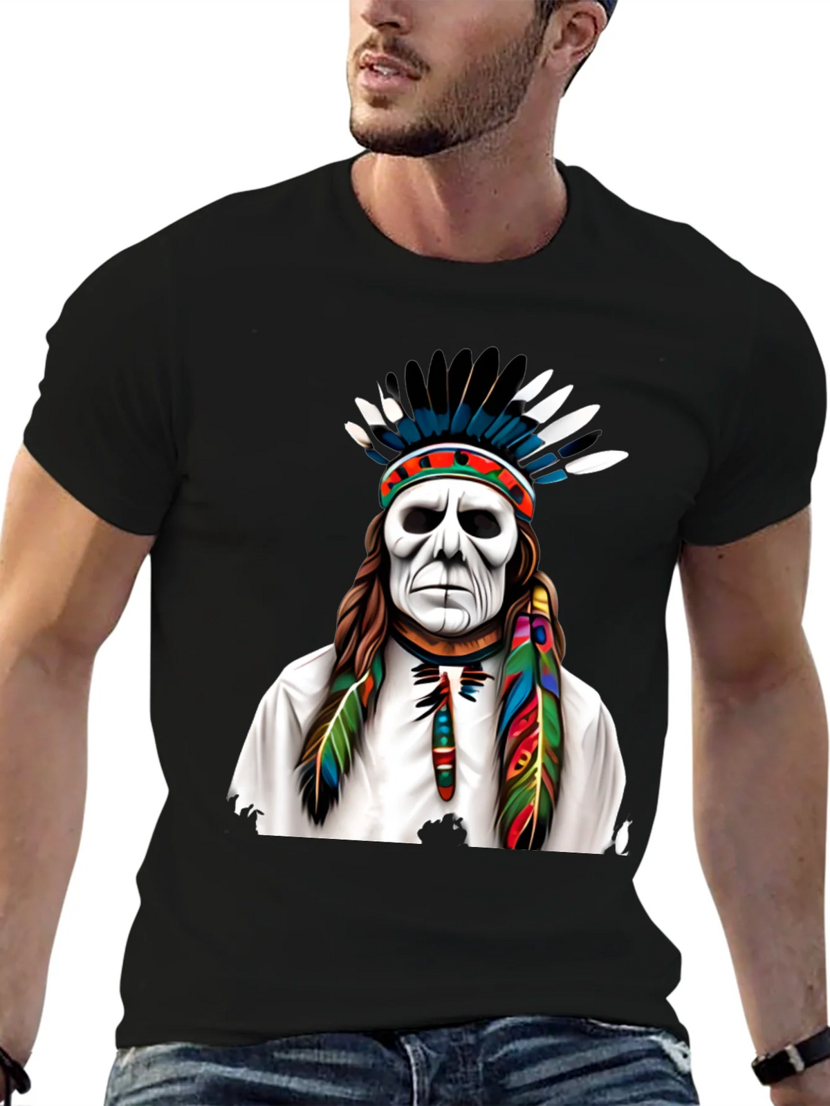 Native American Headdress Graphic Tee product image 6