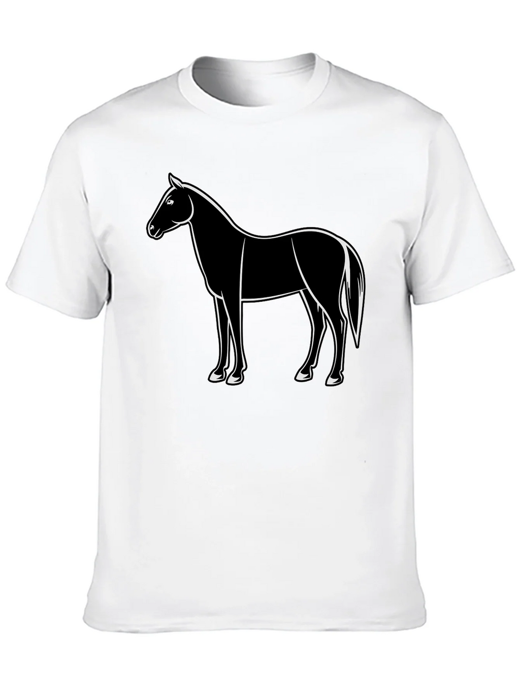 Horse Graphic Black T-Shirt Mens Fashion product image 9