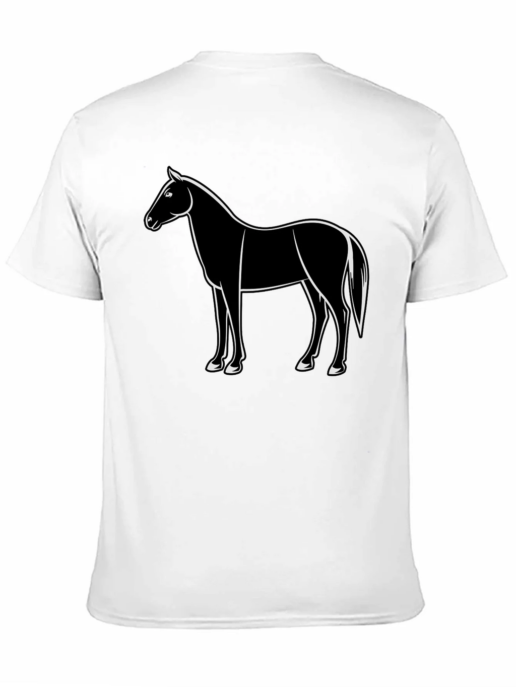Horse Graphic Black T-Shirt Mens Fashion product image 10