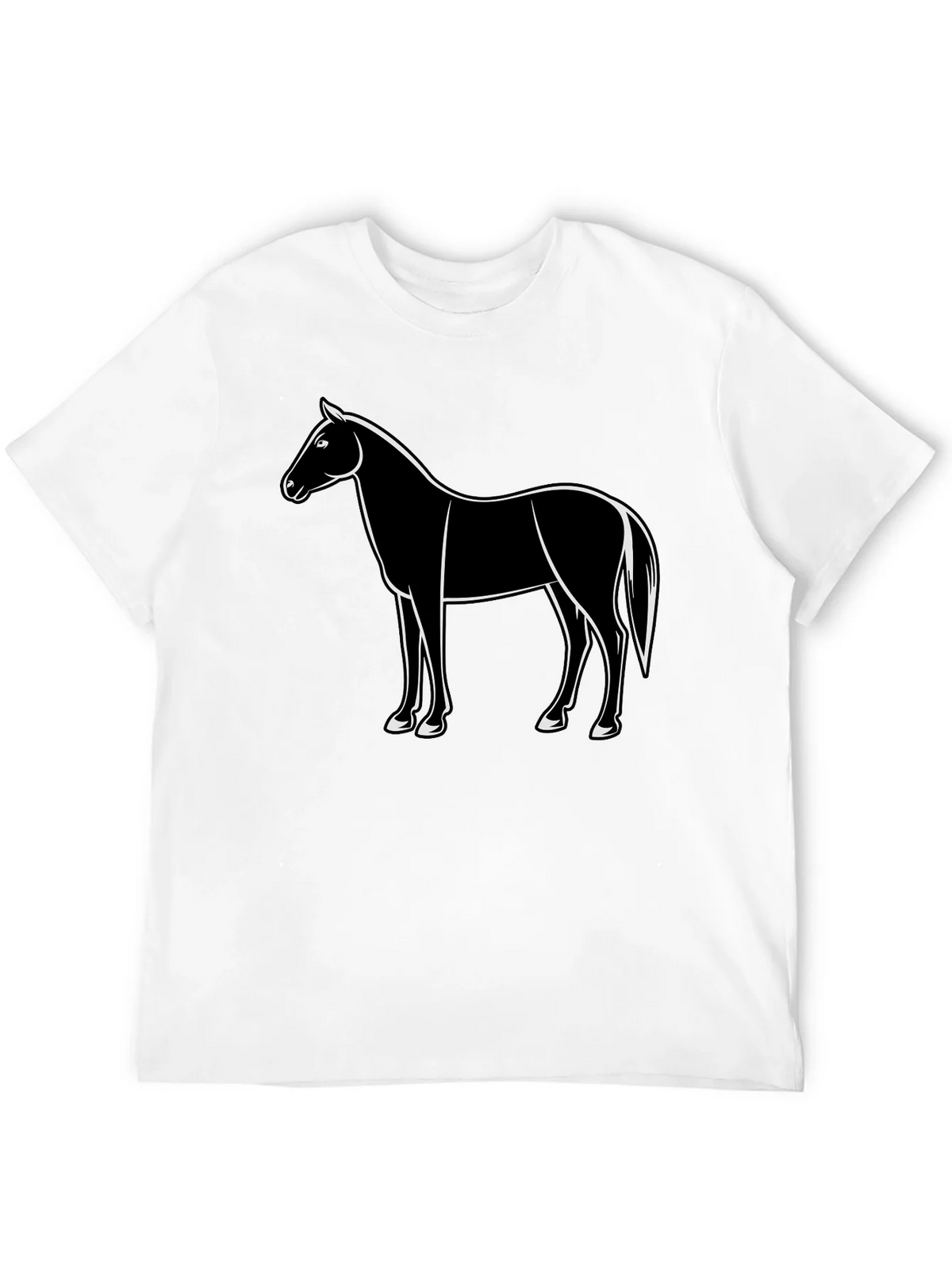 Horse Graphic Black T-Shirt Mens Fashion product image 11