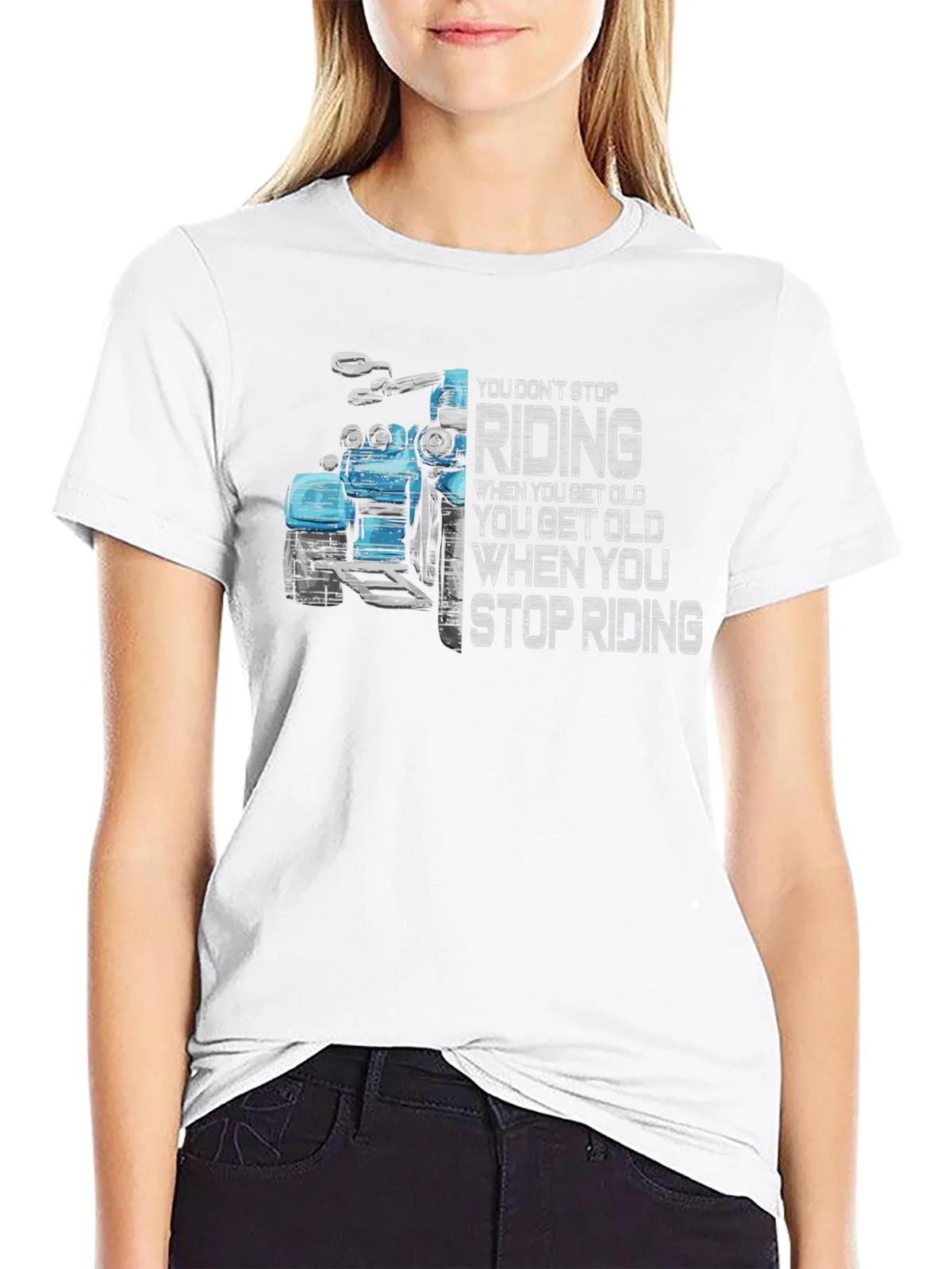 Motorcycle Riding T-Shirt - You Dont Stop product image 8
