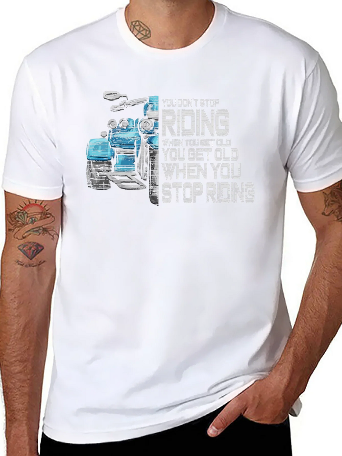 Motorcycle Riding T-Shirt - You Dont Stop product image 7