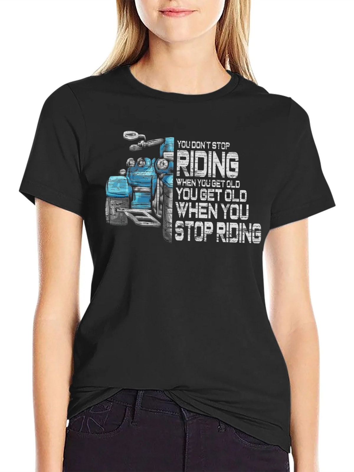 Motorcycle Riding T-Shirt - You Dont Stop product image 2