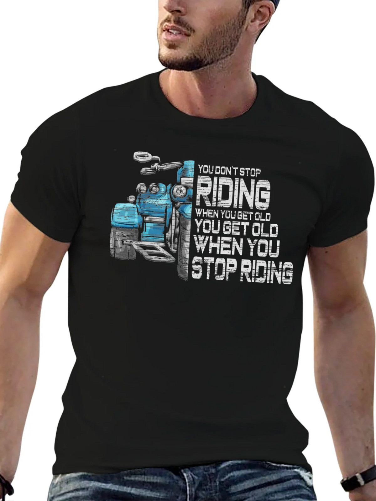 Motorcycle Riding T-Shirt - You Dont Stop product image 6