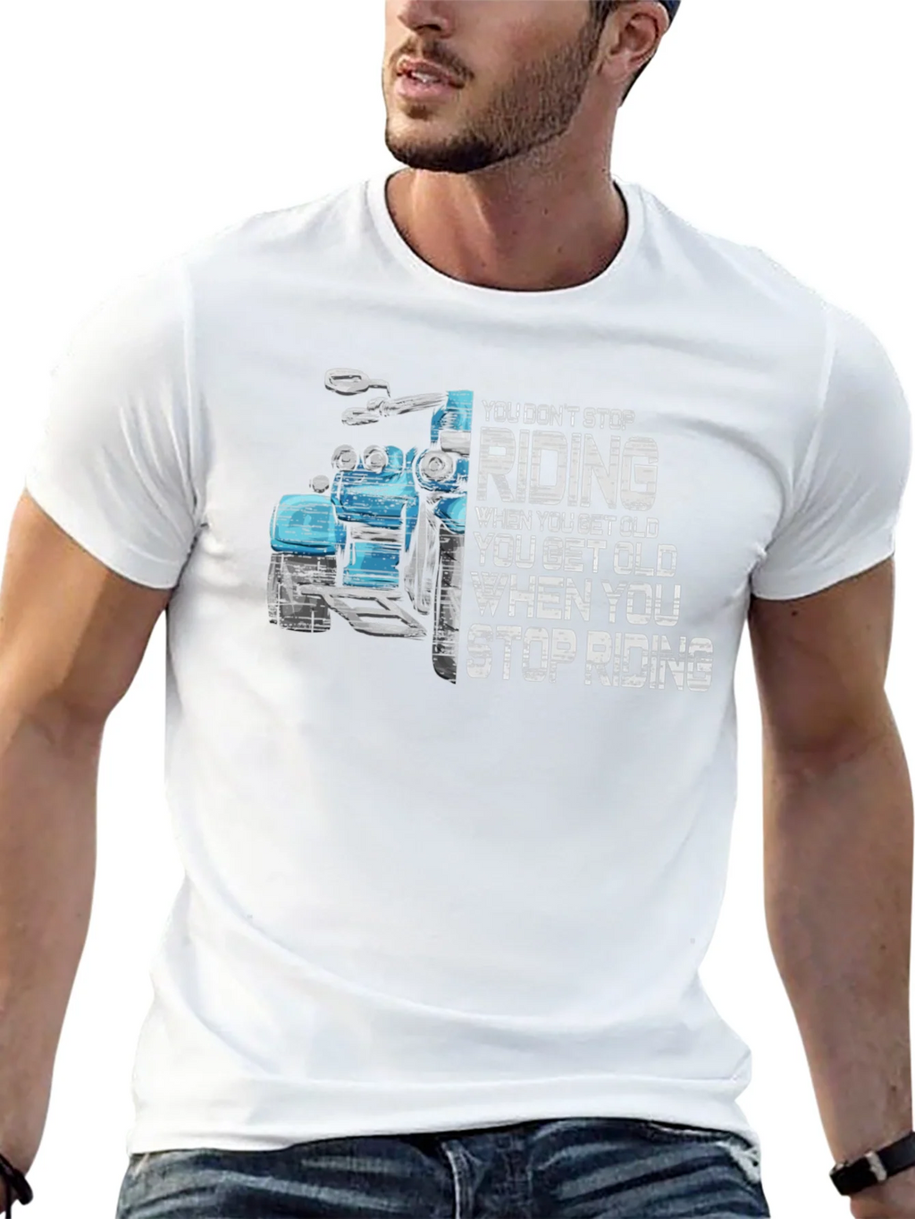 Motorcycle Riding T-Shirt - You Dont Stop product image 12